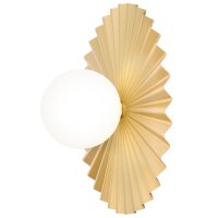 Wandleuchte Kugelschirm Gold Weiß Ø 40 cm G9...