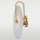 Wandlampe Alabaster Metall 39 cm hoch in Messing Weiß E27