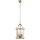 Pendelleuchte Metall Glas B: 27 cm in Messing E14