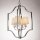 Hängelampe Chrom Weiß 46 cm breit Stoff Metall 4x E14