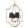 Pendelleuchte Stoff Metall B: 46 cm H: max. 180 cm 4x E14
