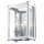 Wandleuchte eckig Chrom 28,5 cm hoch eckig Metall Glas 2x E14