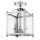 Deckenleuchte Metall Glas B: 20 cm Chrom 3x E14 Vintage