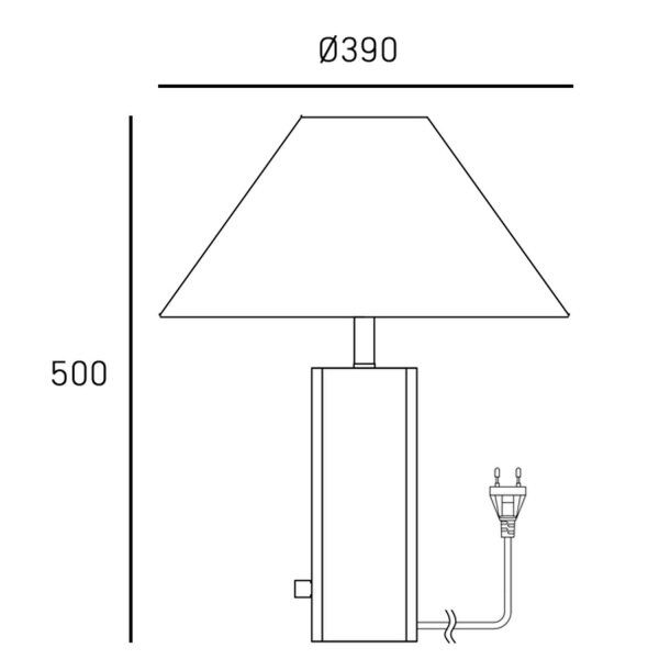 Tischlampe Marmor Stoff 50 cm in Grau Weiß Messing E27