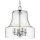 Pendelleuchte Glas Metall Ø 36 cm Chrom 4x E14 Vintage