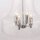 Pendelleuchte Glas Metall Ø 36 cm Chrom 4x E14 Vintage