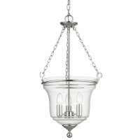 Pendelleuchte Metall Glas &Oslash; 37 cm Chrom 3x E14