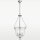 Pendelleuchte Metall Glas Ø 37 cm Chrom 3x E14