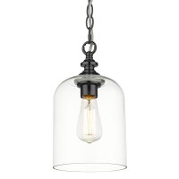 Pendelleuchte Schwarz Glas Metall E27 Ø 17 cm H:...