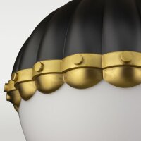 Wandlampe Kugelschirm in Messing Weiß Schwarz E27...