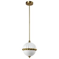 Hängelampe Glas Metall E27 D: 22 cm in Weiß...