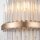 Wandlampe Glas Metall 56 cm hoch in Klar Champagner 2x E14