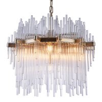 Hängelampe Modern Metall Glas D: 53 cm rund H: max....