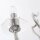 Wandlampe Metall Chrom 34 cm breit 2-flammig E14