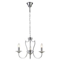 Kronleuchter Metall B: 51 cm E14 3-flammig in Chrom