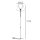 Stehleuchte Metall Stoff 170 cm hoch Nickel Weiß E27 Modern
