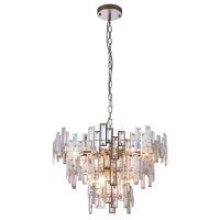 Kronleuchter Kristall Metall B: 63 cm Art Déco E14