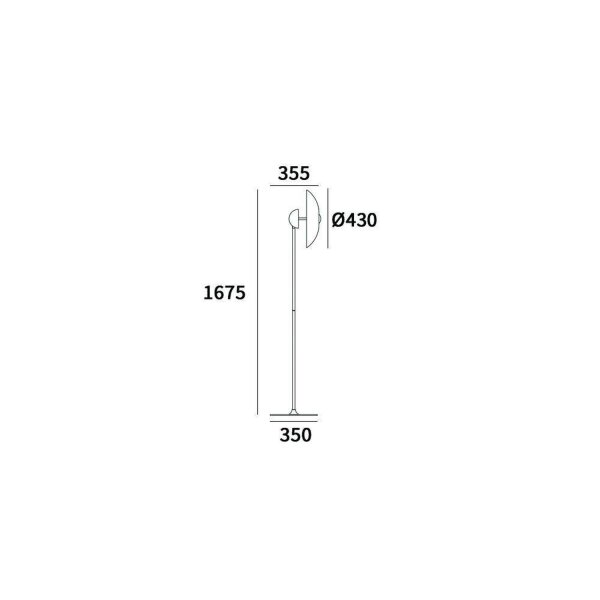 LED Stehlampe Metall 167,5 cm hoch in Chrom Weiß Silber
