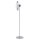 LED Stehlampe Metall 167,5 cm hoch in Chrom Weiß Silber