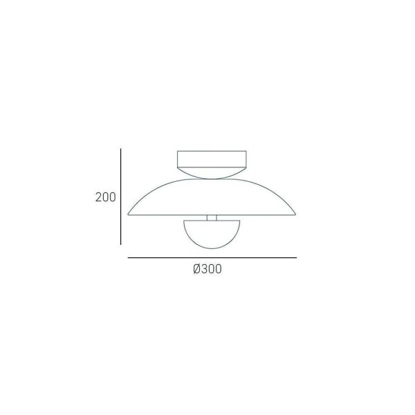 LED Deckenlampe Metall in Weiß Silber Ø 30 cm rund 3000 K