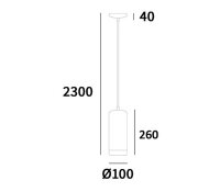 Pendelleuchte Weiß Metall Glas Ø 15 cm...
