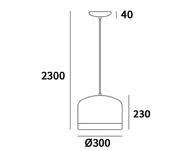 Hängelampe Metall Glas E27 D: 39 cm Weiß Modern