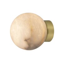 Wandleuchte Kugelschirm Alabaster Metall &Oslash; 10 cm...