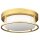 Deckenleuchte rund Ø 30 cm Glas Metall in Gold Weiß 2x E27