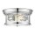 Deckenleuchte Chrom 2x E27 D: 28 cm rund Glas Metall