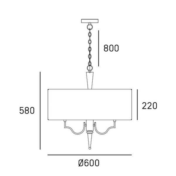 Hängelampe Metall Stoff rund Ø 60 cm Nickel Weiß E14