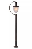 Wegeleuchte Glas Metall Rostbraun IP44 Garten 110 cm