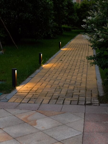 LED Wegeleuchte Aluminium Schwarz 25 cm IP54 3000 K