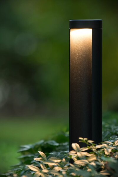 LED Pollerleuchte Aluminium Schwarz 65 cm IP54 3000 K