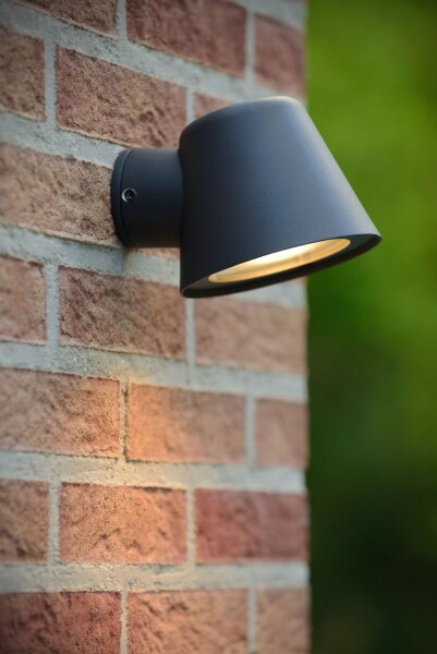 Außenwandleuchte Metall Anthrazit IP44 GU10 Garten