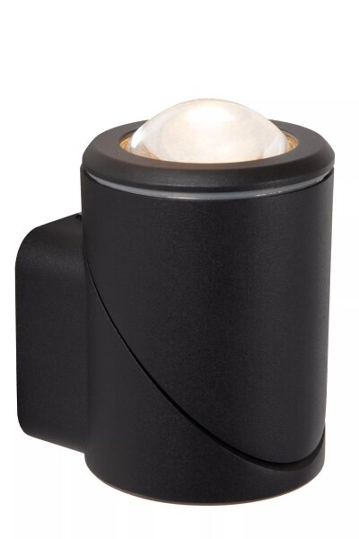 LED Wandstrahler Aluminium Schwarz 2700 K IP65 flexibel