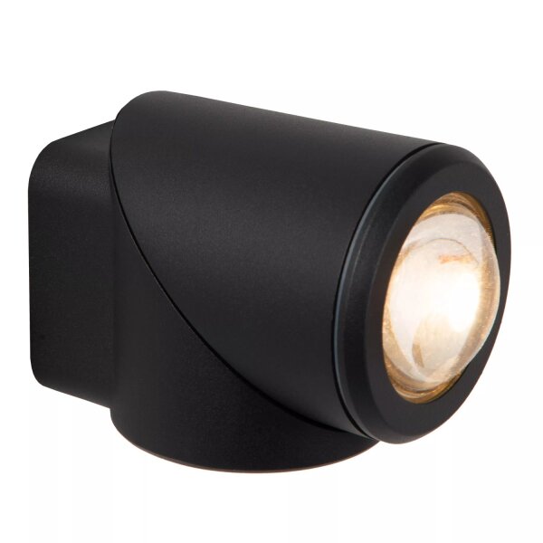 LED Wandstrahler Aluminium Schwarz 2700 K IP65 flexibel