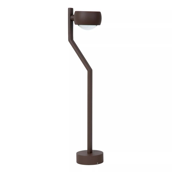 LED Stehlampe Aluminium Rostbraun IP54 50 cm 2700 K