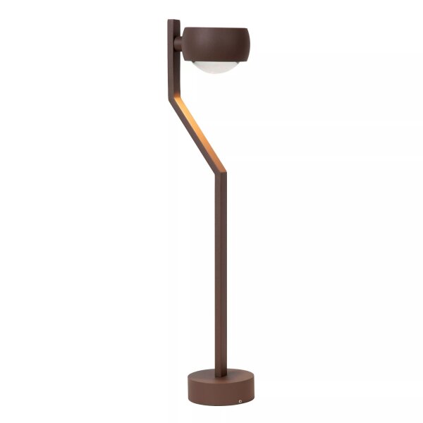 LED Stehlampe Aluminium Rostbraun IP54 50 cm 2700 K