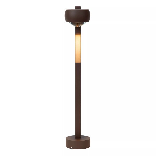 LED Stehlampe Aluminium Rostbraun IP54 50 cm 2700 K