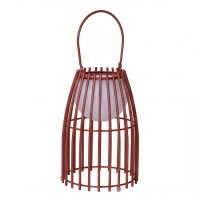 LED Akku Tischlampe IP44 dimmbar 40 cm 3000 K Rostbraun