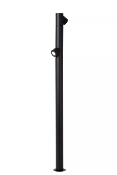 LED Stehlampe Aluminium Schwarz 100 cm IP65 3000 K