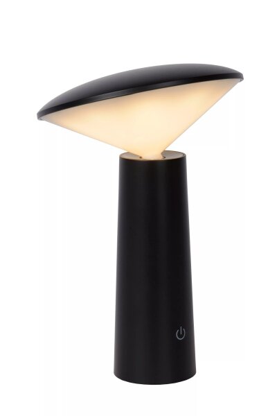 LED Akku Tischlampe Schwarz 21,3 cm IP44 5h dimmbar