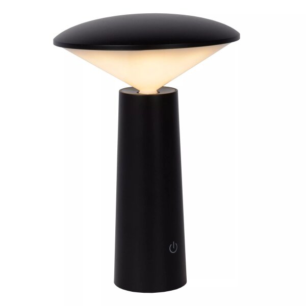 LED Akku Tischlampe Schwarz 21,3 cm IP44 5h dimmbar