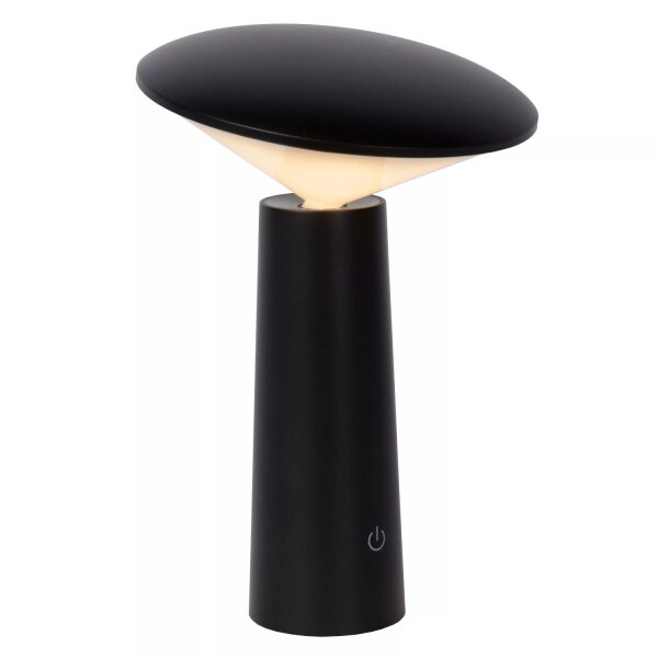 LED Akku Tischlampe Schwarz 21,3 cm IP44 5h dimmbar