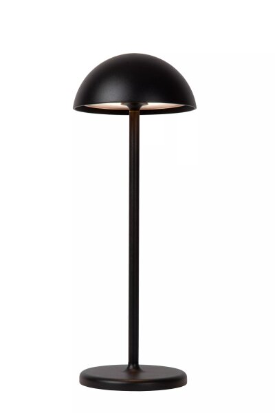 LED Akku Tischlampe Schwarz 32 cm 3000 K IP54 dimmbar
