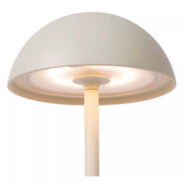 LED Akku Tischlampe Weiß 32 cm 3000 K IP54 7h dimmbar