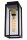 Deckenlampe Außen Glas Metall Schwarz E27 IP54 Terrasse