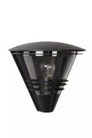 Wandleuchte Außen Aluminium Schwarz IP44 E27 T:27 cm