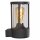 Wandlampe mit Sensor Aluminium Glas Anthrazit IP44 E27