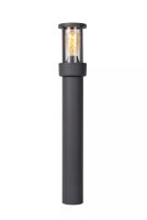 Stehlampe mit Bewegungsmelder Aluminium Glas 80 cm E27